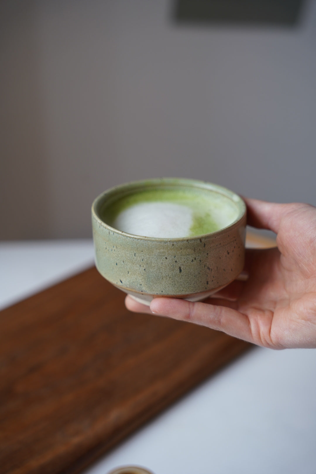 Gesprenkelter Becher - sage
