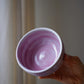 Gewellte Tasse - pastell lila-pink