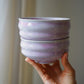 Gewellte Tasse - pastell lila-pink