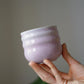 Gewellte Tasse - pastell lila-pink