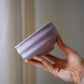 Gewellte Tasse - pastell lila-pink