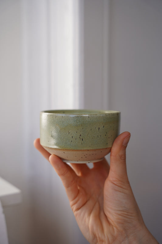 Gesprenkelter Becher - sage