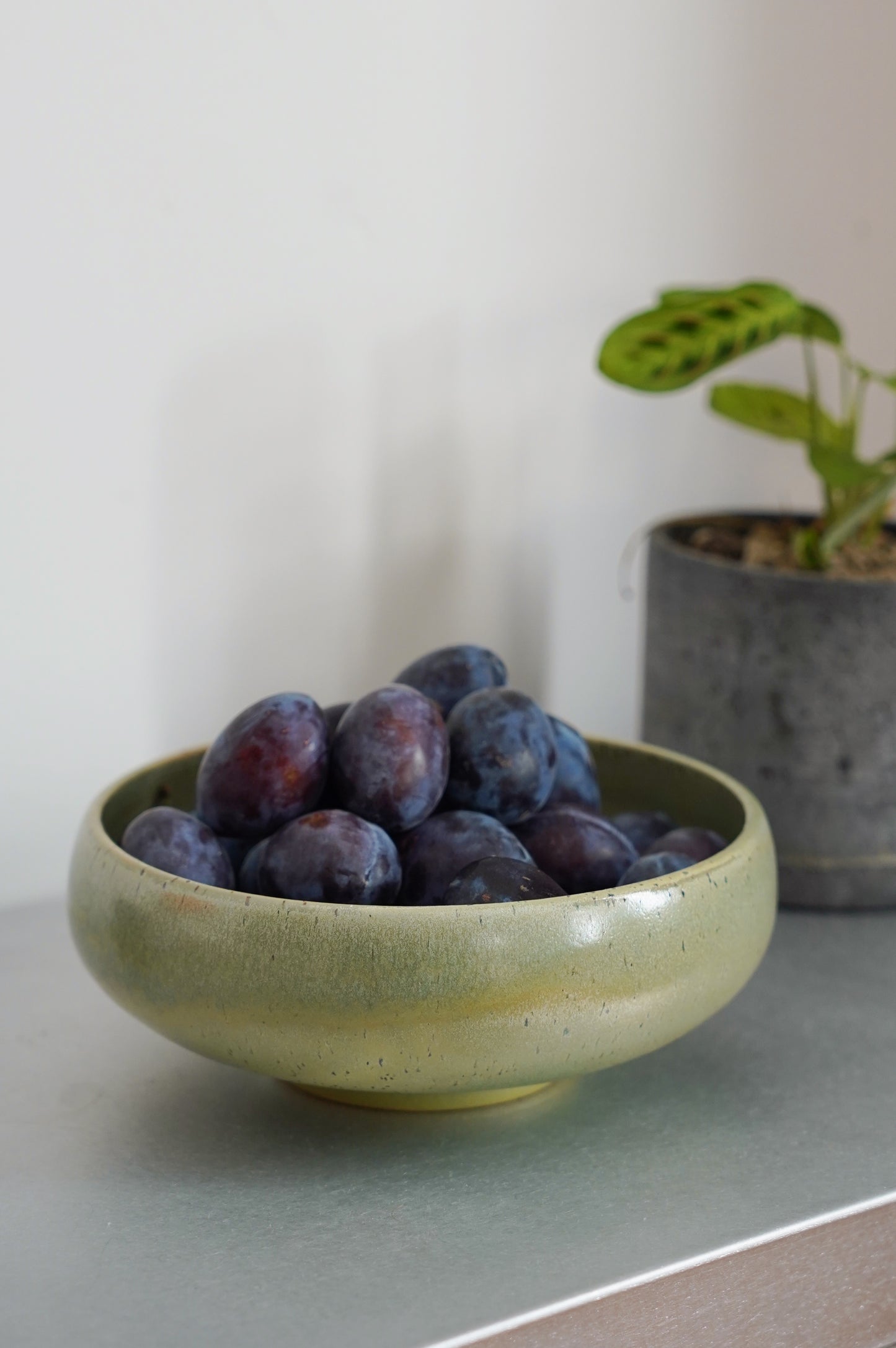 Obstschale - gesprenkelt sage