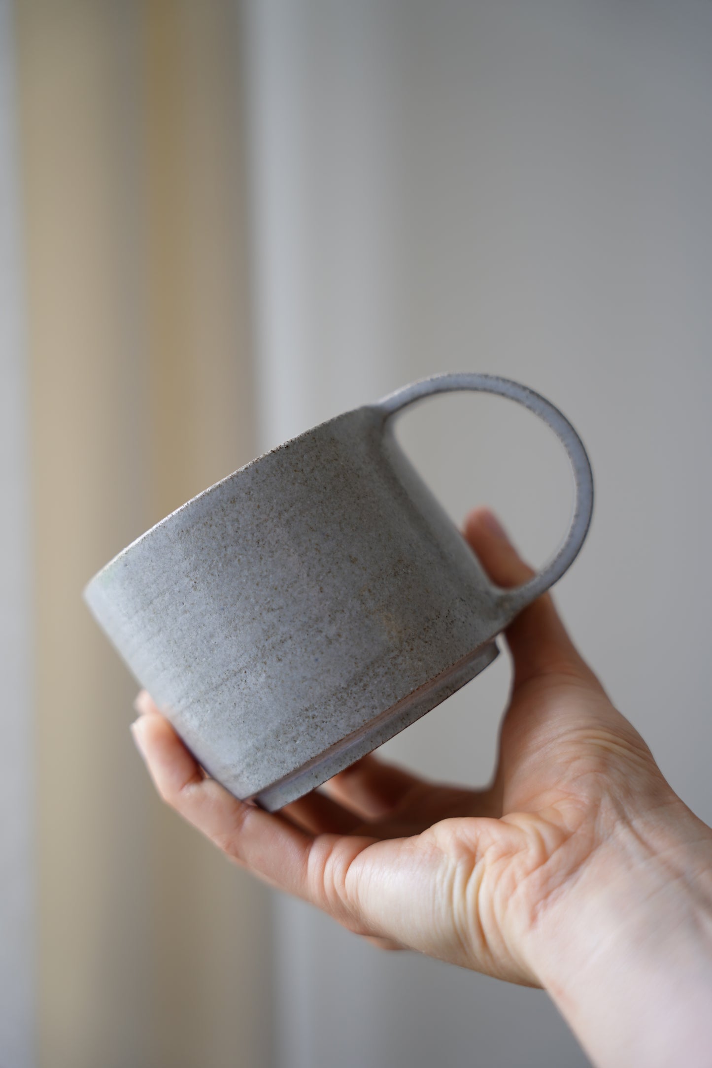 Cappuccino Tasse - pastell blau