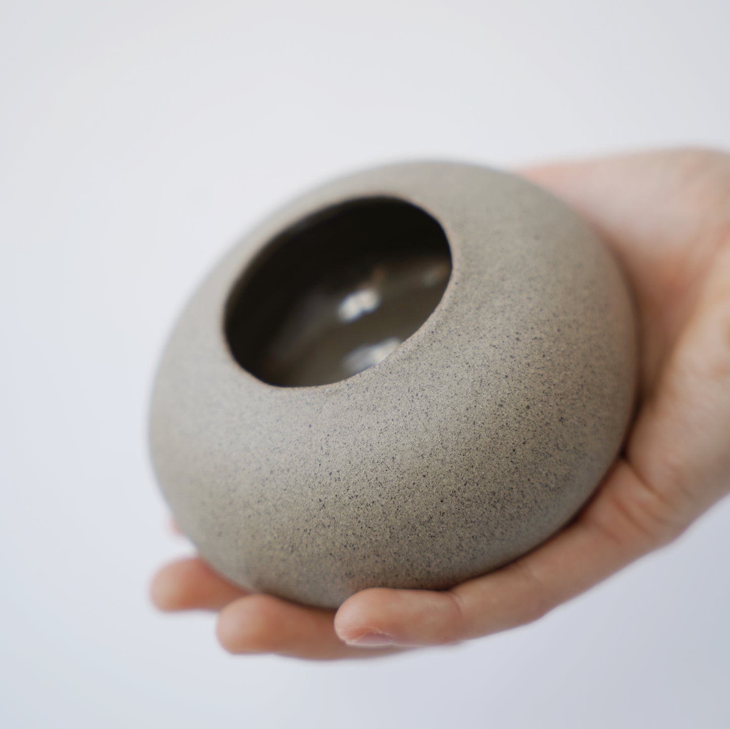 Vase - klein | grau | handgeformt