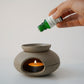 Duftlampe | Essential Oil Burner - grau | modern