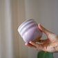 Gewellte Tasse - pastell lila-pink